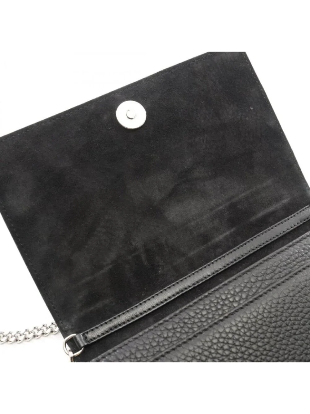 Dior Shoulder Bag Ama Black Leather Diorama Chain Wallet